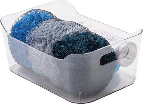 Mind Reader 4 Pack Desk Supplies Organizer, Clear Office Supplies Holder, 8.85" x 6" x 4"