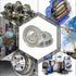 F6901ZZ 4PCS Flange Ball Bearing 12×24×6mm Double Metal Shielded Chrome Steel ABEC-1(P0) for Industrial Machine