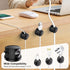 bljcky 8 Pack 360 Magnetic Cord Organizer, Rotatable Cord Clip Holder, Strong Adhesive, No-Residue, Cable Cord