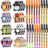 Halloween Sticky Note Ballpoint Pens, 24 Pads Pumpkin Ghost Cat Weird Spooky Fun Notepad for Kids Gift Halloween Party