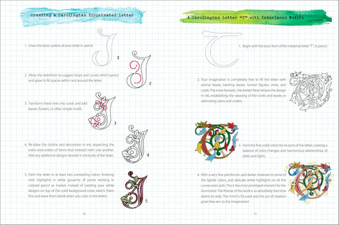 Illuminated Letters Sketchbook: Interactive Journal and Notebook