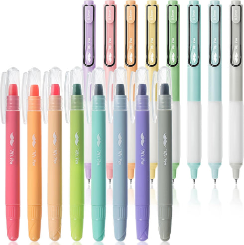 Mr. Pen Bible Highlighters and Pens, 16 Pack, Gel Highlighters, No Bleed, Retractable Gel Pens, Journaling Kit