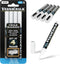 VersaChalk White Liquid Chalk Markers - Set of 4 with 3mm Tip for Creative Writing and Art
