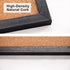 Black Cork Board Bulletin Board 17.7"X 13.3" Oak Wood Finish Frame for Office Home School Wall
