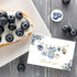 50 4 6 Inch Whaline Pcs Baby Shower Thank You Cards Greeting Cards with Envelopes Stickers Gold Foil Blue Berry Plaid