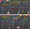 gisgfim 6 Pieces Spanish Verb Conjugation Posters, Spanish Grammar Charts for Classroom Decorations