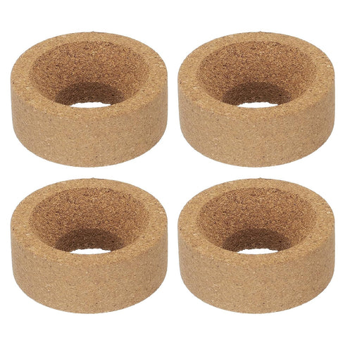 uxcell Lab Flask Support Cork Stand, 80mm Diameter Round Bottom Holder for 50ml-250ml Flasks, 4Pcs