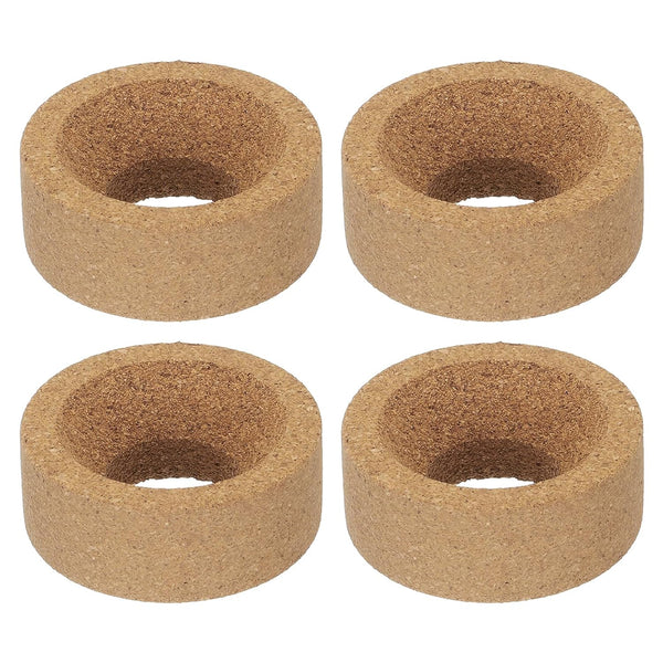 uxcell Lab Flask Support Cork Stand, 80mm Diameter Round Bottom Holder for 50ml-250ml Flasks, 4Pcs