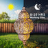 Solar Lanterns,Outdoor Garden Decor Solar Lantern Metal Moroccan Chandelier Gardening Decorative,Outside Hanging Lights