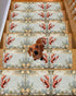BOHOOSKYLAR 4 8"x30" Marine Life Stair Treads Lobster Shell Coral Blue Background Indoor Non Slip Peel and Stick Stair