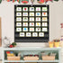 Eamay Standard Pocket Charts, Black Classroom Pocket Chart for Teacher Supplies (28W*28L)