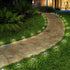 SH-RuiDu 10 Solar Pathway Ground Lights LED Solar String Ground Lights Solar Powered Inground Lights for Garden Lawn