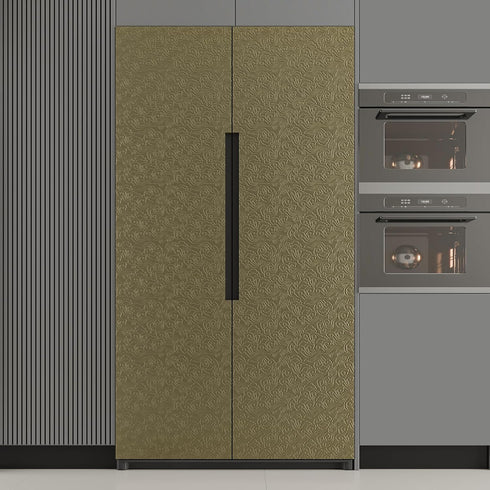 Countertops 12"x100" CHIHUT Metallic Bronze Peel and Stick Wallpaper Antique Gold Embossed Cloud Pattern Self Adhesive