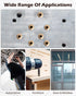 AOKLIT 100Pcs 1/4-20 Pre-Bulbed Multi-Grip Rivet-Nuts, Rivet Nut Steel Shank, Plus Nut Color Zinc Plated Flat Head