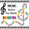 BeYumi Music Notes Border Decor - 108Pcs Back to School Music Notes Bulletin Board Set for Classroom