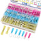 Tnisesm 120Pcs Heat Shrink Wire Connectors, Waterproof Insulated Automotive Marine Electrical Terminals Kit