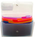 BAZIC Expanding File Folder - 7 Pockets with Color Tab, Letter Size Plastic Pocket Folders, Paper Documents Organizer,
