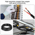 Lesnlok 16 2 16 50FT 2 Gauge Electrical Wire Conductor, AWG Stranded PVC Oxygen-Free Copper Cable, Core Flexible