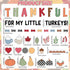 Fall Turkey Bulletin Board Set, DIY Turkey Cutouts, Autumn Thankful Tree Classroom Decorations, Fall Leaves Pumpkin