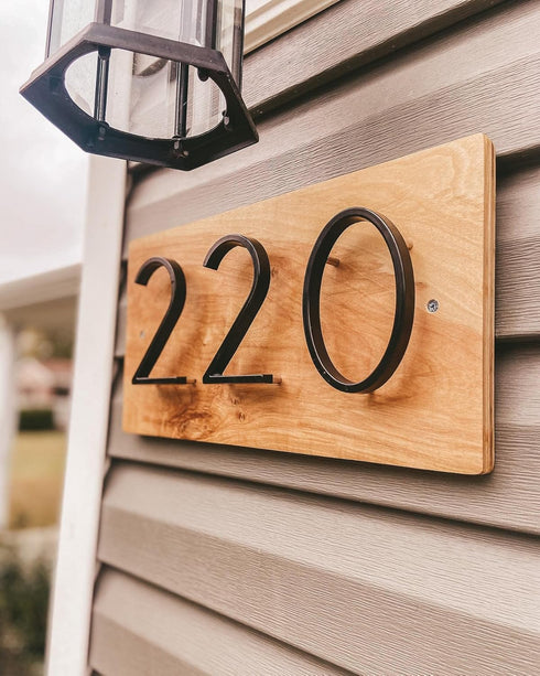 Hardware Set for House Numbers Screws, Modern Floating Address Numbers Mounting System Parts