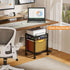 Rolling File Cabinet with Storage Drawers, Mobile Filing Cabinet on Lockable Wheels, Hanging File Organizer for Office