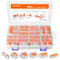Kuject 150PCS Lever Wire Nuts Connectors Kit, Electrical Lever Wire Connectors Push-in AWG 28-12, 2/3/4/5/8 Conductor