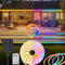 ZAIYW 32.8Ft Dual Color Changing Solar LED Strip Lights Outdoor, IP68 Waterproof