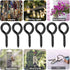 WANBAO 100 Pcs 1 Inch Small Screw Eyes, Metal Screw Hooks Fasteners Hardware Tools in Black