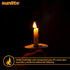41519 CA11 Bulb, 4 (40W E26 Dimmable, 6 Pack 1800K Sunlite LED Filament Flame Tip Chandelier Light Watts Equivalent)