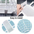 Plastic Test Tube Rack 2 Pack, 21 Holes Lab Holder for 30mm and Below Test Tubes, Detachable