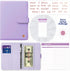 SOUL MAMA Budget Binder with Cash Envelopes - Purple Money Organizer for Cash, A6 Binder for Budgeting