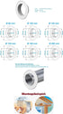 4" Inch Pipe Collar Ducting Finishing Rosette Metal Ceiling Valve/Vent Flange Hose Spigot Tube End (Steel, 4")