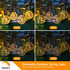 G40 Bulbs (25ft 14 Bulbs) GvvooHome Outdoor String Lights, LED Patio Hanging Lights with Waterproof Globe Plastic