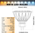 ALIDE MR16 7W Led Bulbs Replace 50W-75W Halogen, GU5.3 MR16 2700K Warm White,12V Low Voltage MR16 Bulb Spotlight for Outdoor Landscape Flood Track Recessed Track Lighting,600lm,38 Deg,6 Pack by ALIDE