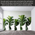 Agglomerix Custom Size Wall Murals Fiddle Leaf Fig Botanical Green Leaves Minimalist SelfAdhesive Wall Fabric Removable