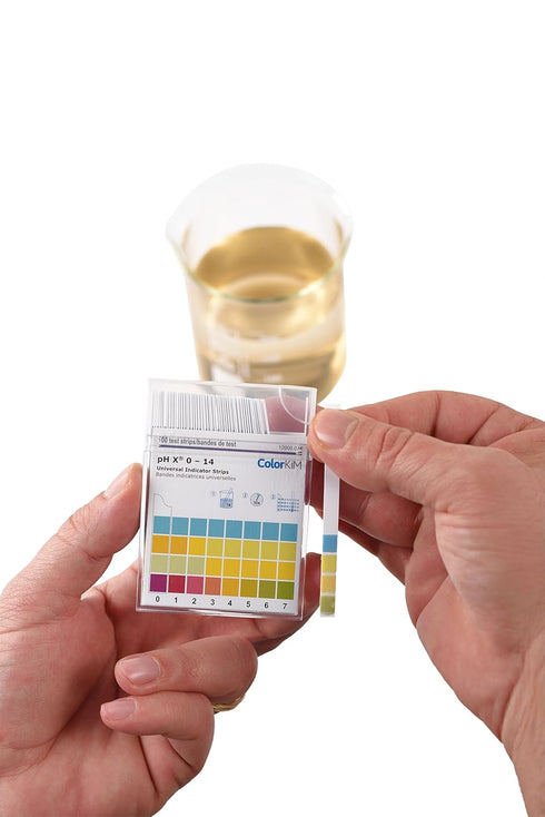 pH Strips, 0-14 Scale for Testing Water pH, Made of Premium Litmus Paper (100 Strips)