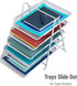 Mind Reader 5-Tier Paper Tray Desktop Organizer File Storage Metal Mesh White