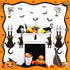 Halloween Bulletin Board Decorations Set - Black Cat Paper Cutouts and Spooky Bat Spider Wall Decals