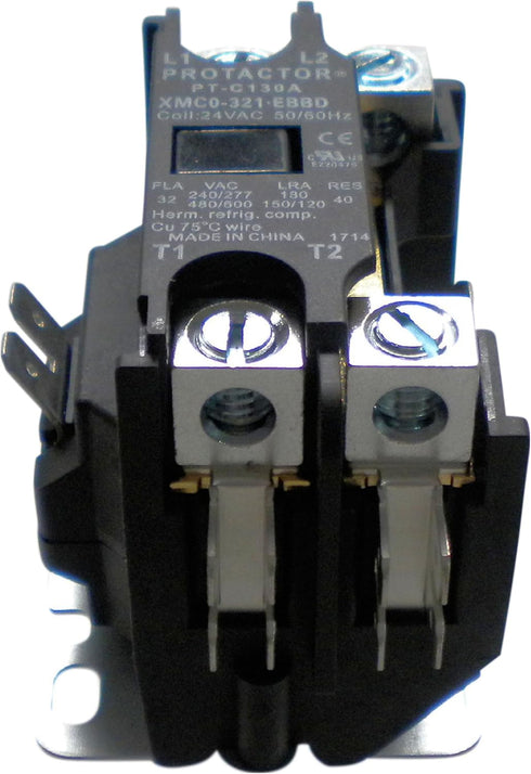 1 Pole 32 AMP Heavy Duty AC Contactor, Replaces Residential 1 Pole Models 30 Amps or Less