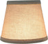 Aspen Creative 32861-2A 4" 6" 5" Small Hardback Empire Shape Chandelier Clip-On Lamp Shade, Light Grey, Top x Bottom x