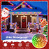 2025 88FT 240LED 4th New Smart Color Changing of July String Lights Outdoor App Control RGB LED String Lights