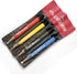 Pixiss Scratch Brush Pen Set, Fiberglass, Steel, Brass, Nylon, 4-Pack for Removing Corrosion and Rust