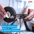 tesa 51608 Black Noise Damping PET Fleece Automotive Wire Harness Tape, 19mm x 25m, 3 Rolls