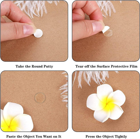 JANYUN 560 Pieces Double Sided Sticky Dots, Removable Round Putty Small Stickers for School and Festival Decoration