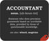 Funny Accounting Mousepad - Accountant Definition Meaning Profession Mousemat, 9.2 Inch Mouse Mats T-Shirt Gag