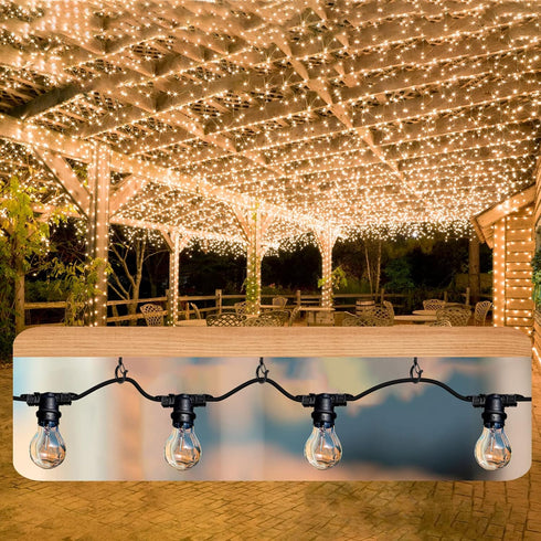 FSAH 35 Q Hanger Pcs Screw-in Hooks for Outdoor String Lights, Swivel Hanging Basket Patio Light Hooks with Safe Buckle