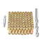 80 Pieces 1/4"-20 Flush Nut Inserts, Headless Screw Fastener Connector for Wood Furniture Assortment