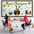 Pasimy Halloween Bulletin Board Decorations Set, Classroom Decor with Spider Bat Ghost Pumpkin Cutouts for School