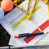 Chivao 288 Pieces Golf Mini Pencils, Bulk Half Pencils with Eraser, Pre Sharpened Baby Shower Party Favors (Navy Blue)