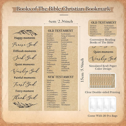 Gueevin 20 Sets Christian Gift Bulk - Inspirational Ballpoint Pens, Bible Verse Bamboo Pens & Scripture Keychains